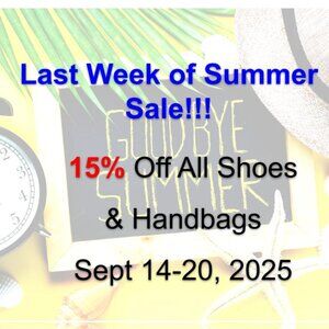 Last Week of Summer Sale
